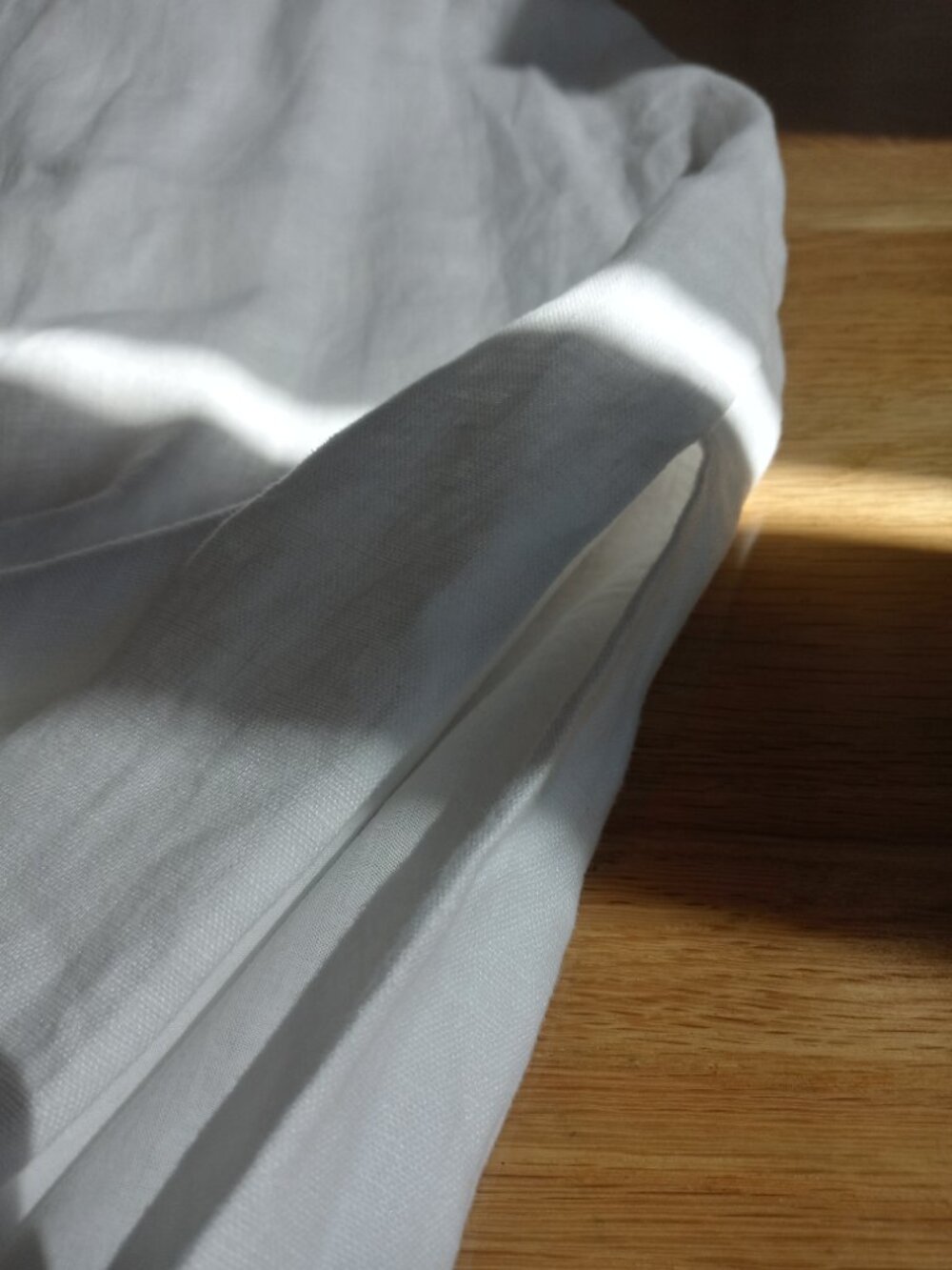 ABERCROMBIE & FITCH linen collection midi dress with side slit in white (S) - Picture 9 of 16